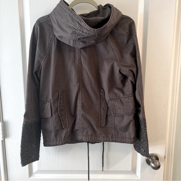 Anthropologie Hei Hei Utility Jacket with Lace Detail Small - Picture 3 of 8